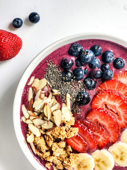Simple Acai Bowl on White - Image 5