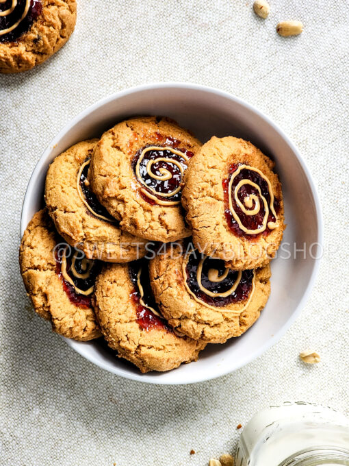 PB&J Cookies on Linen - Image 6