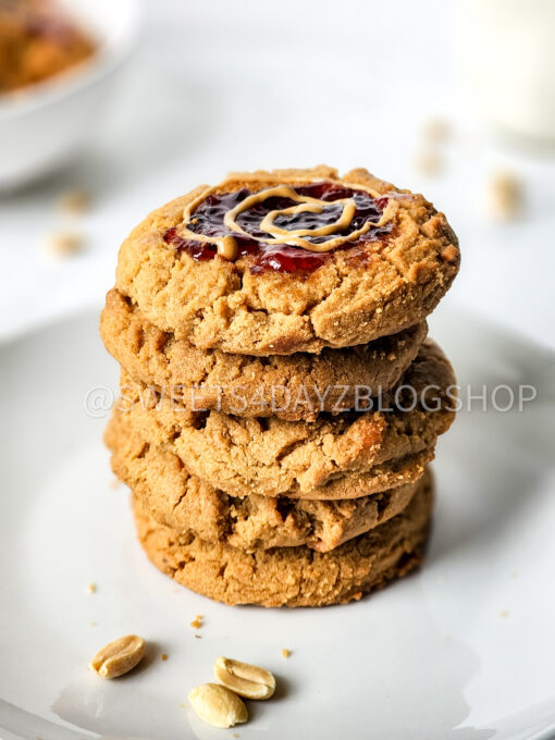 PB&J Cookies on Marble