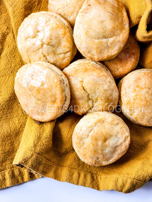 Copycat Popeyes Biscuits on White - Image 4