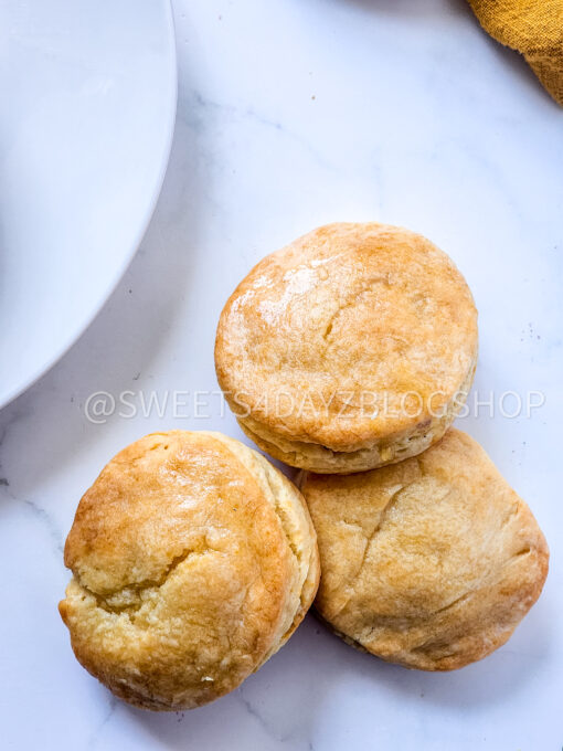 Copycat Popeyes Biscuits on Marble - Image 6