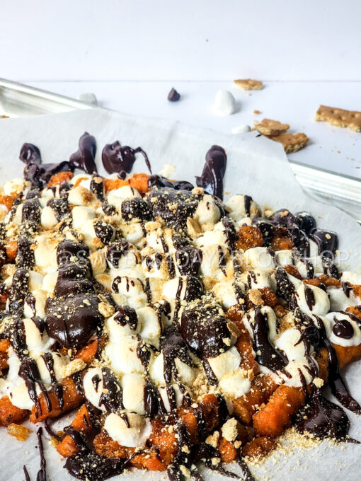 Loaded S'mores Fries on White - Image 4