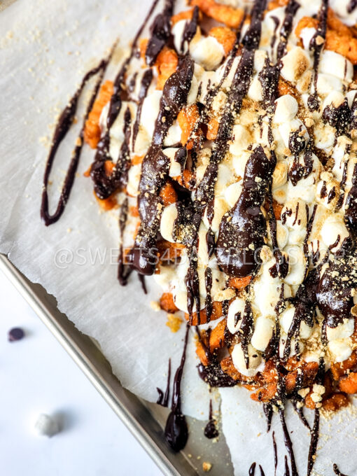 Loaded S'mores Fries on White - Image 7