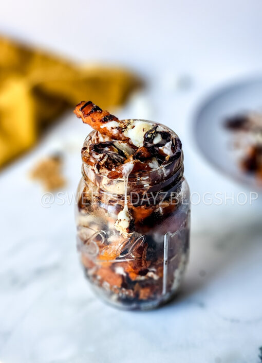 Loaded S'mores Fries on Marble