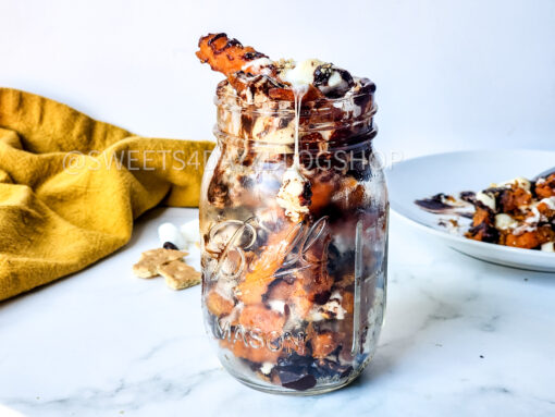 Loaded S'mores Fries on Marble - Image 6