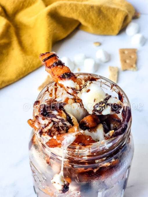 Loaded S'mores Fries on Marble - Image 7