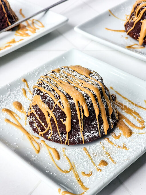 Mini Chocolate Peanut Butter Cakes on Rhombus - Image 2