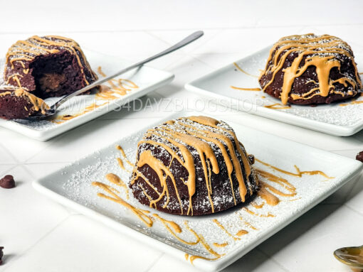 Mini Chocolate Peanut Butter Cakes on Rhombus - Image 3