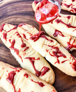 Bloody Almond Cookie Fingers on Linen