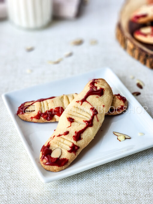 Bloody Almond Cookie Fingers on Linen - Image 6