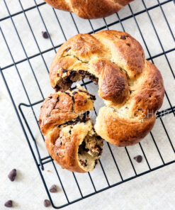 Chocolate Brioche Bread on Linen