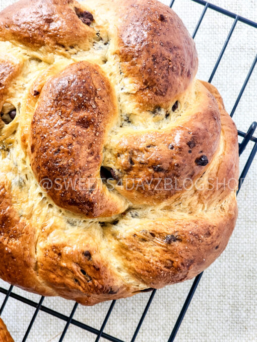 Chocolate Brioche Bread on Linen - Image 4