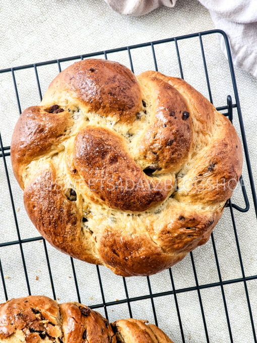 Chocolate Brioche Bread on Linen - Image 6