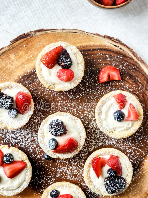 Sugar Cookie Fruit Cups on Linen - Image 4