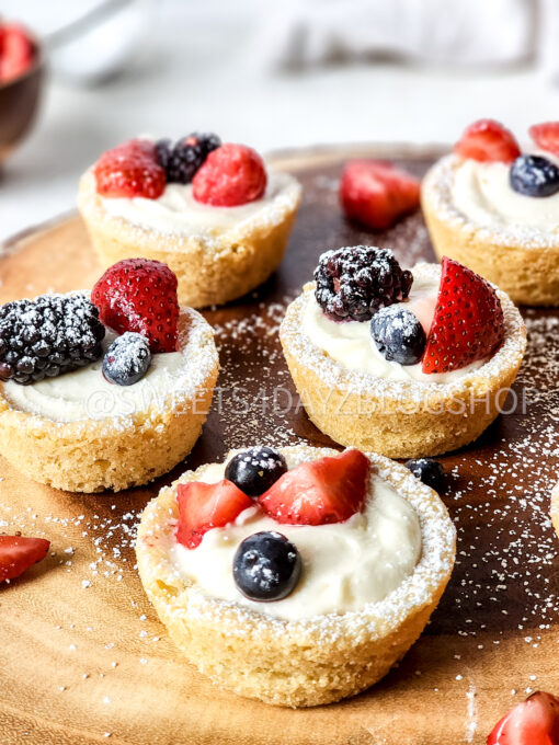 Sugar Cookie Fruit Cups on Linen - Image 7