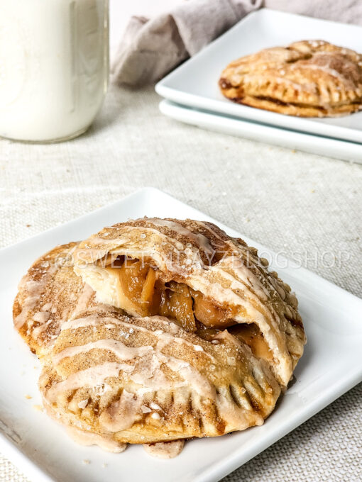 Peach Hand Pies on Linen
