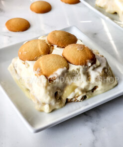 Banana Pudding Bars on Marble