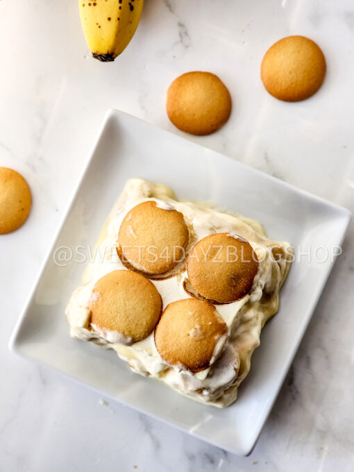 Banana Pudding Bars on Marble - Image 3