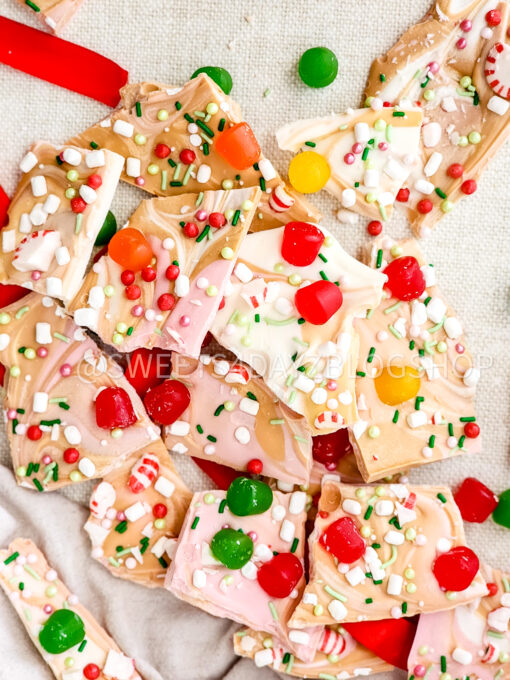 Holiday Chocolate Bark on Linen - Image 6