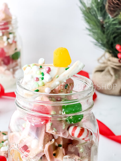 Holiday Chocolate Bark on Marble - Image 3