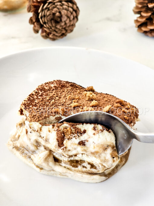 Gingerbread Eggnog Tiramisu on Marble - Image 3