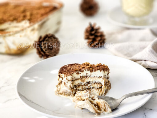 Gingerbread Eggnog Tiramisu on Marble - Image 8