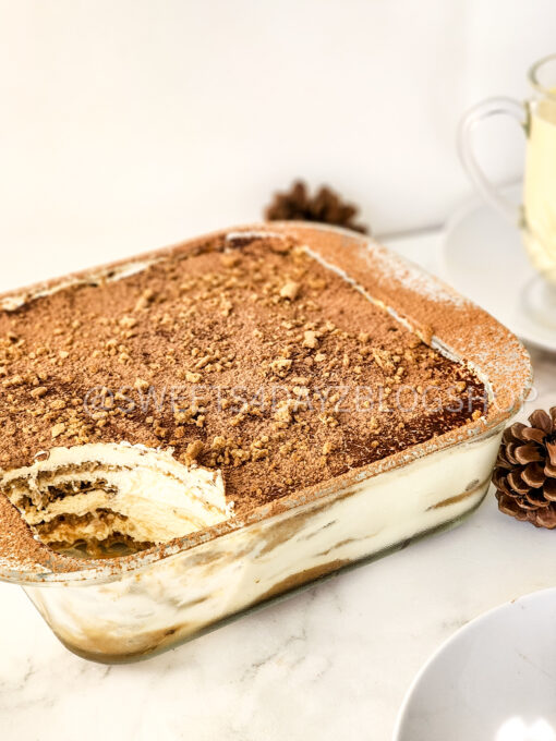Gingerbread Eggnog Tiramisu on Marble - Image 9