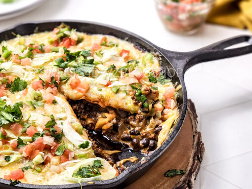 Cast Iron Taco Pie on Rhombus - Image 2