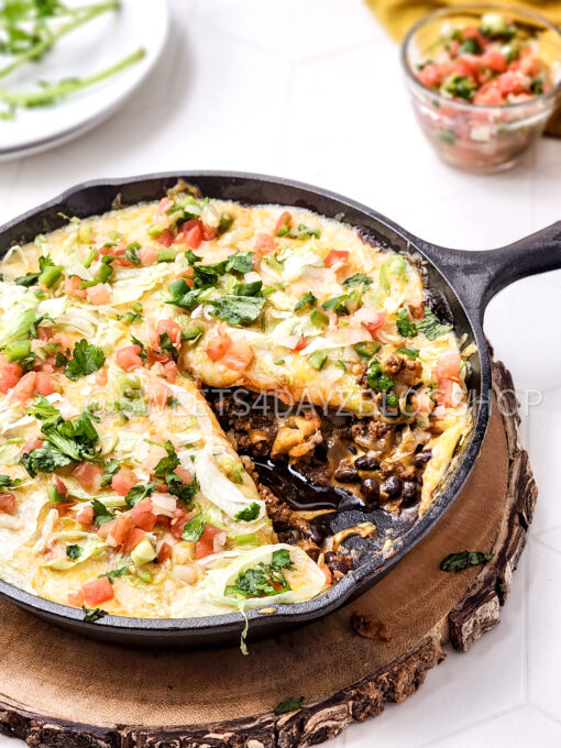 Cast Iron Taco Pie on Rhombus - Image 3