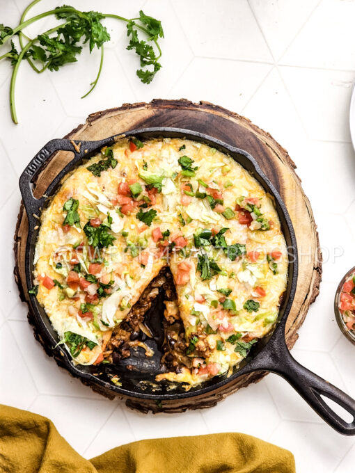 Cast Iron Taco Pie on Rhombus - Image 4