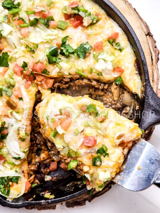 Cast Iron Taco Pie on Rhombus - Image 5