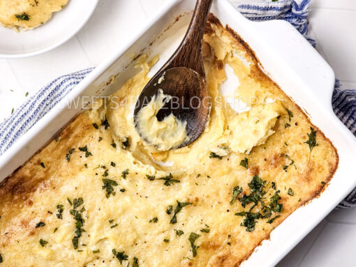 Cheesy Baked Mashed Potatoes on Rhombus - Image 3