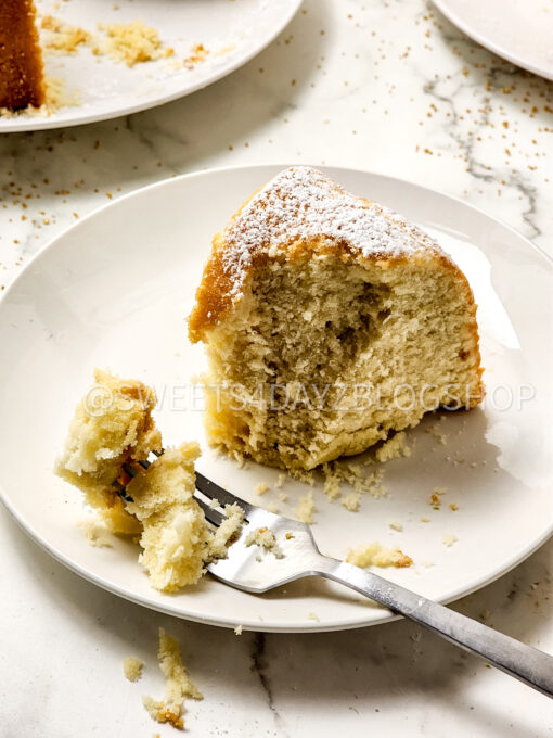 New Year's Champagne Bundt Cake on Marble - Image 10