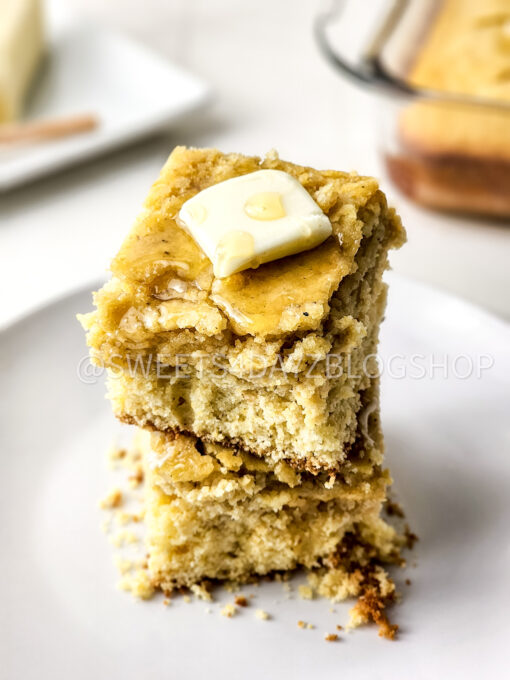 Homemade Honey Butter Cornbread on Rhombus - Image 2
