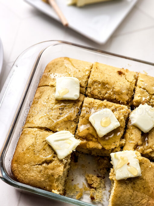 Homemade Honey Butter Cornbread on Rhombus - Image 8