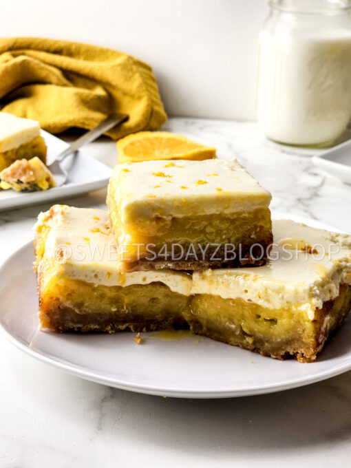 Orange Dreamsicle Bars on Marble