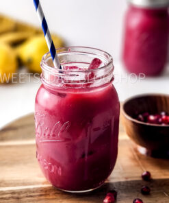 Homemade Pomegranate Juice on Rhombus