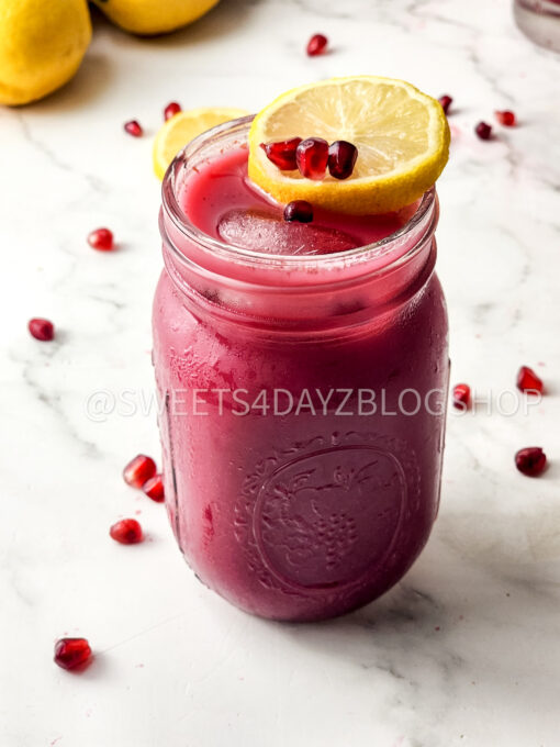 Homemade Pomegranate Juice on Marble - Image 3
