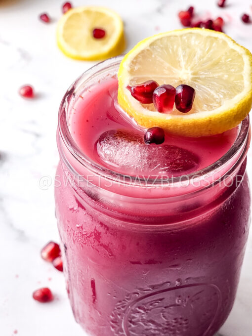 Homemade Pomegranate Juice on Marble - Image 5