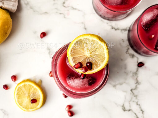 Homemade Pomegranate Juice on Marble - Image 6