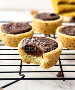 Twix Cookie Cups on Marble