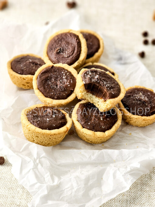 Twix Cookie Cups on Linen