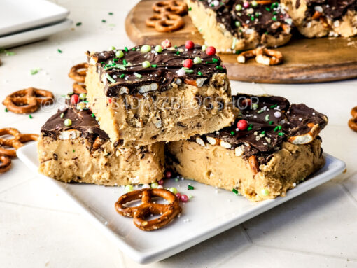 No Bake Pb & Choc Pretzel Holiday Bars on Rhombus - Image 2