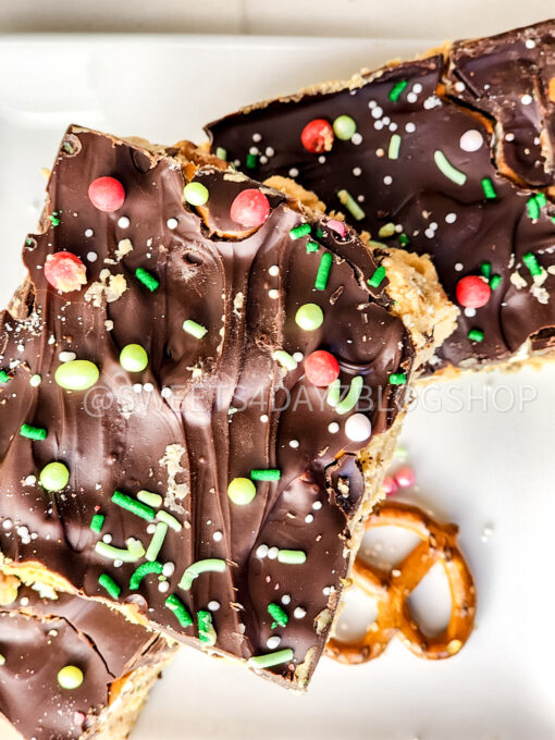 No Bake Pb & Choc Pretzel Holiday Bars on Rhombus - Image 5