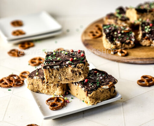 No Bake Pb & Choc Pretzel Holiday Bars on Rhombus - Image 7