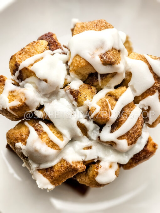 Cinnamon Monkey Bread Muffins on Marble - Image 3