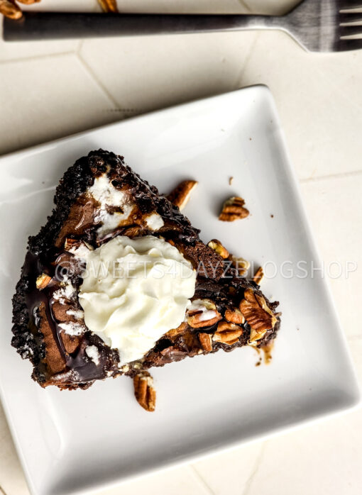 Turtle Brownie Pie on Rhombus - Image 6