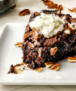 Turtle Brownie Pie on Rhombus