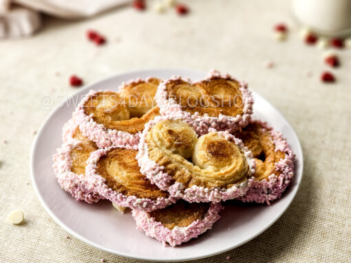 Heart Palmier Cookies on Linen - Image 8