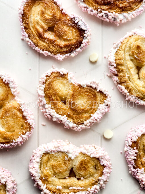 Heart Palmier Cookies on Rhombus - Image 2